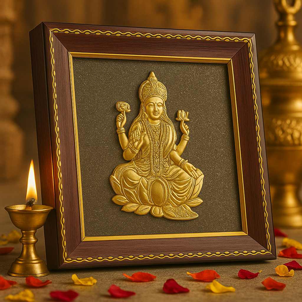 Mata Laxmi On Pyrite Frame