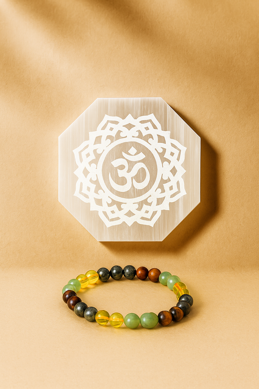 Money Magnet & Selenite Plate Combo