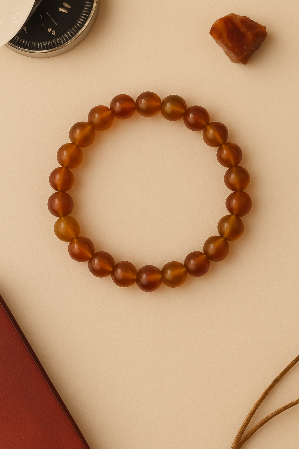 Carnelian Bracelet - Stone of Confidence & Creativity