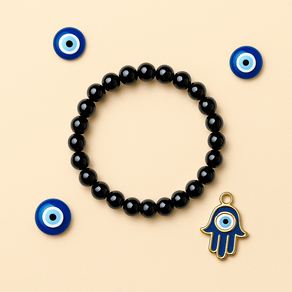 Black Tourmaline Bracelet - For Evil Eye Protection